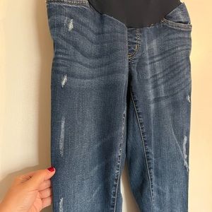 LED Luxe Essentials Denim Maternity Distressed Jeans (27)